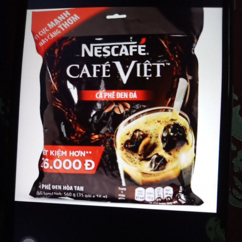 Cà phê đen hòa tan NesCafé Café Việt 560g (16g x 35 gói)