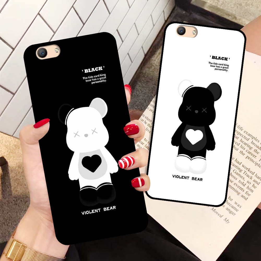 Ốp Oppo F1s / F3 / F3 Plus in hình họa tiết Mountain, Be@rbrick dễ thương (T13 - T18)