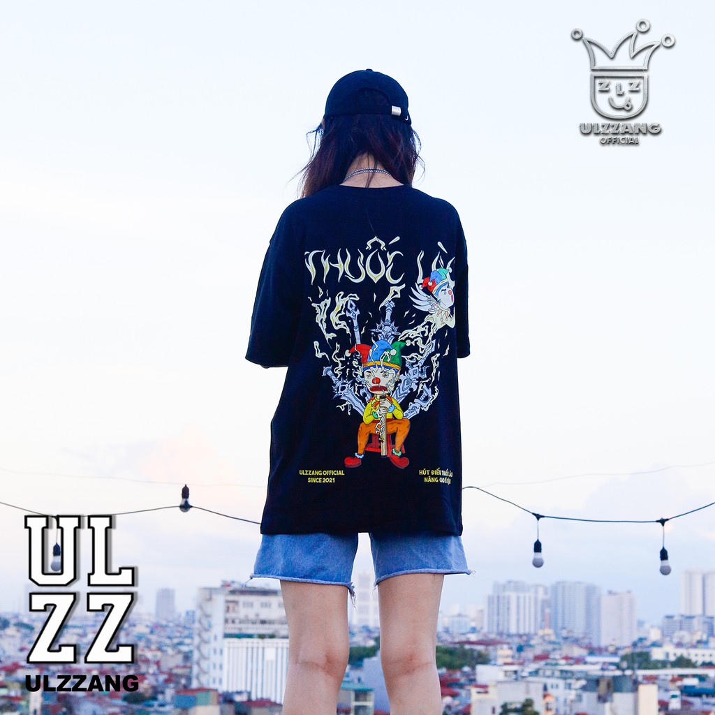 Áo thun local brand ULZZ ulzzang thuoclao dáng unisex tay lỡ U-24