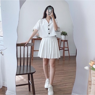 set áo + chân váy xoè