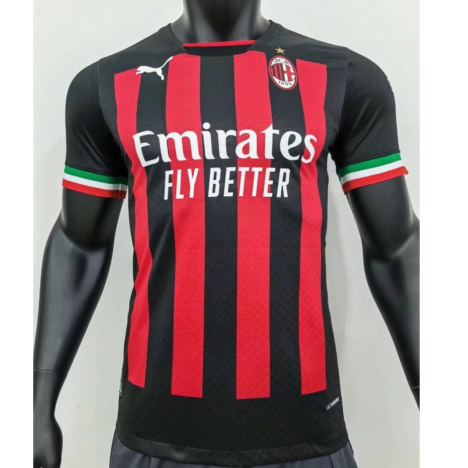 Áo Thun Bóng Đá Đội Tuyển AC Milan Size 22/23