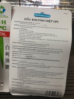 Dầu khuynh diệp OPC