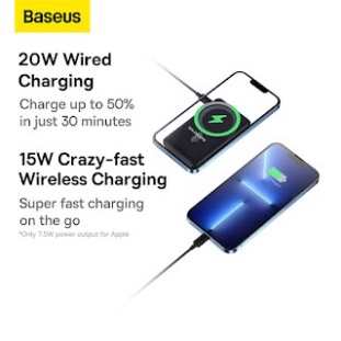 Pin dự phòng tích hợp sạc không dây Baseus Magnetic Bracket - 10000mAh -20W cho iPhone 12 và iPhone 13