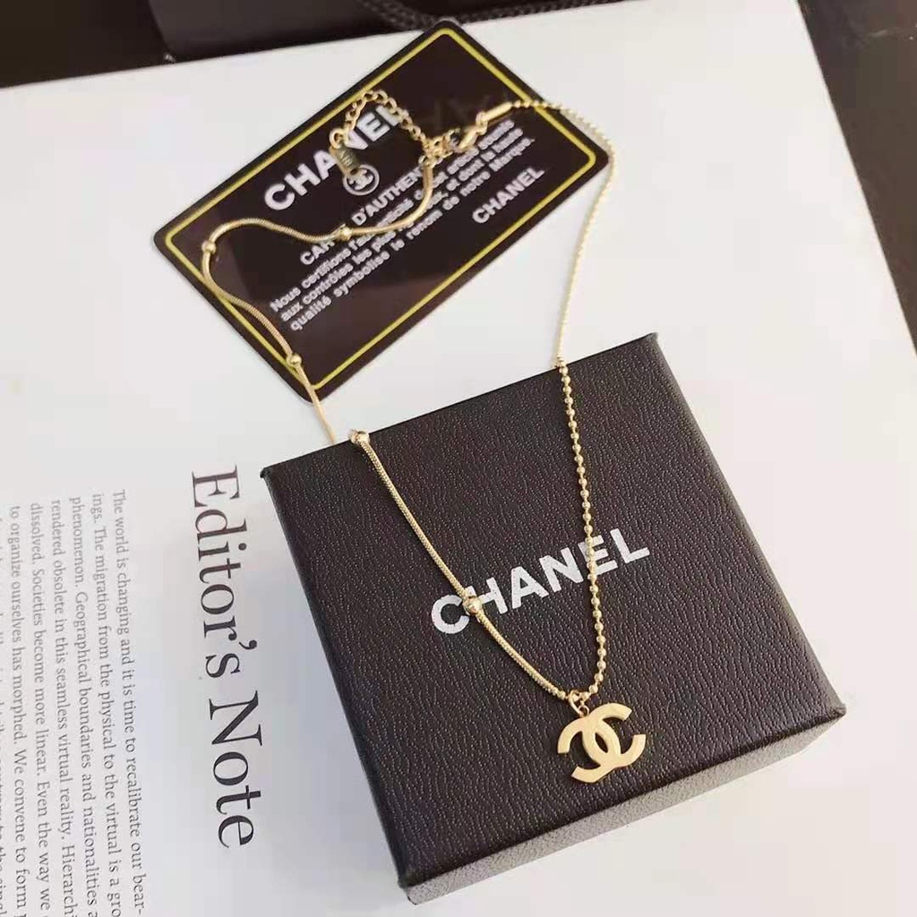 Dây chuyền bằng thép titan phong cách Nhật Hàn cho nữ