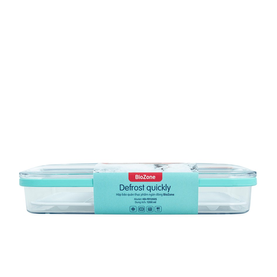 Hộp bảo quản thực phẩm ngăn đông Sunhouse BioZone KB-FR1200S, Dung tích 1200ml