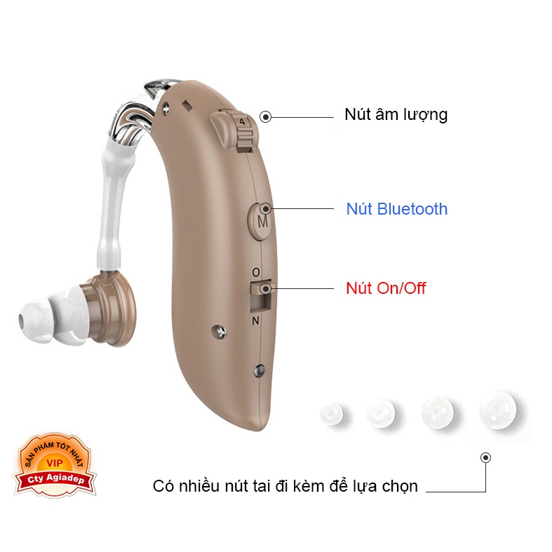 Tai nghe trợ thính có Bluetooth Goodmi GM25 Pin sạc được