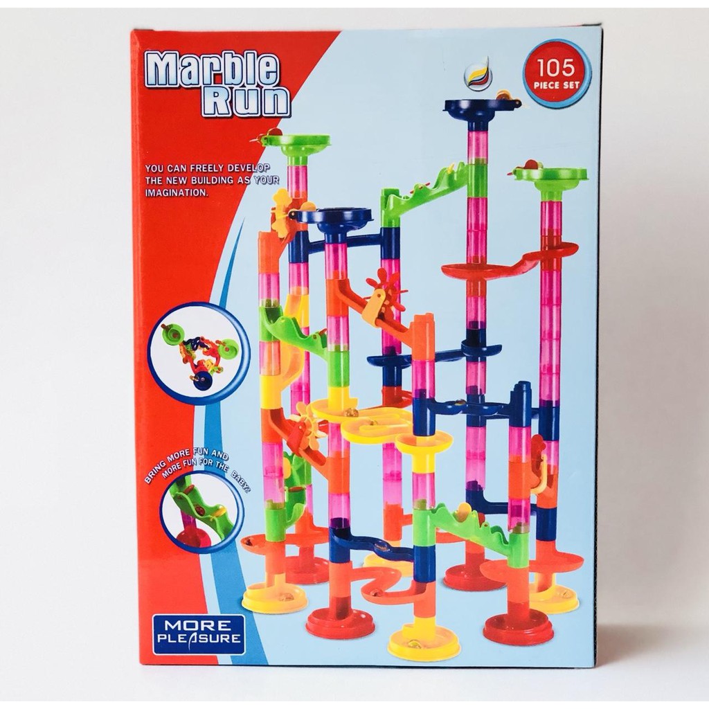 Bộ đồ chơi lắp ráp Marble run giúp bé phát triển tư duy, sáng tạo, kích thích trí thông minh