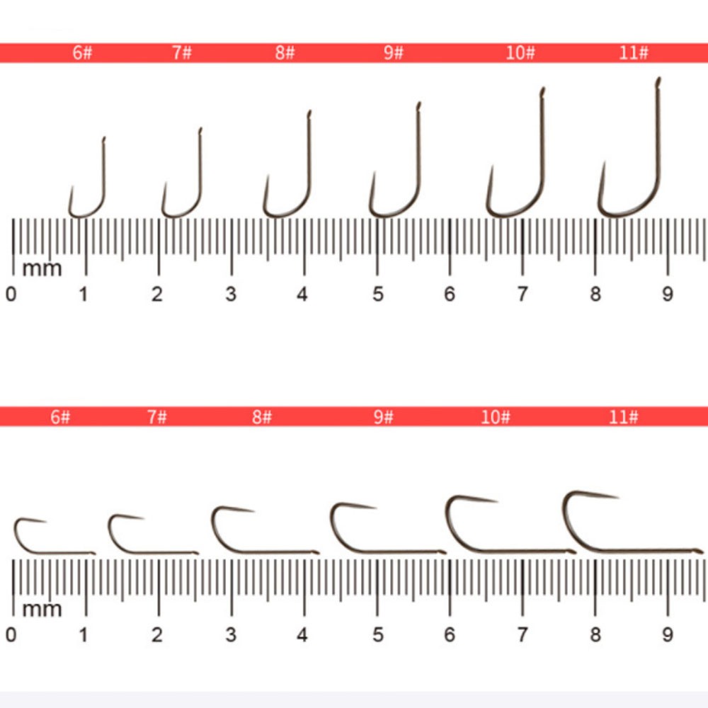 100 cái lưỡi câu titan nâu cao cấp - lưỡi không nghạnh chuyên câu thi đấu