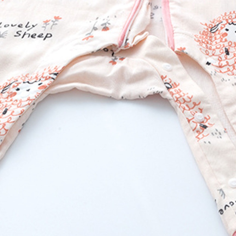 Túi Ngủ Mỏng Mùa Hè Có Tay Áo Rời Và Khóa Kéo Kép Thoáng Khí Cho Bé