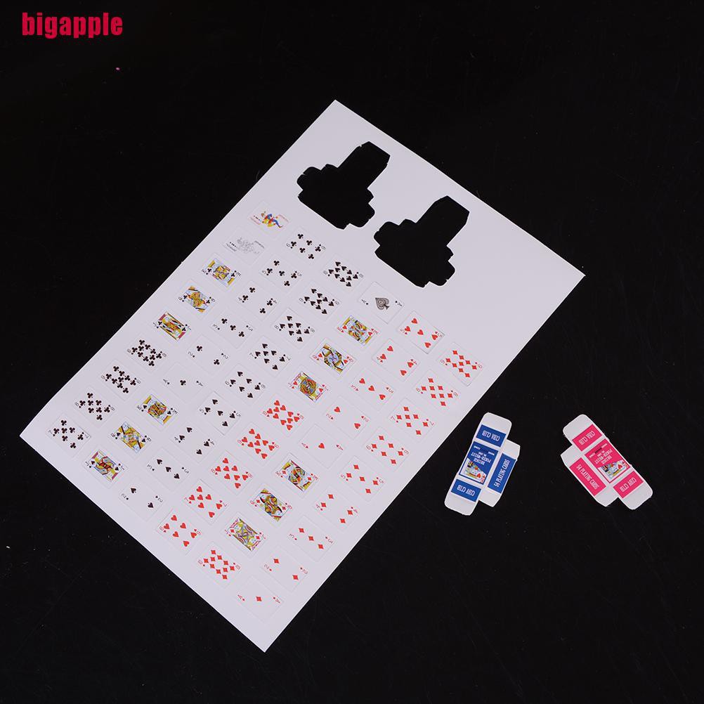 Bộ Bài Poker Mini Tỉ Lệ 1: 12 Trang Trí Nhà Búp Bê