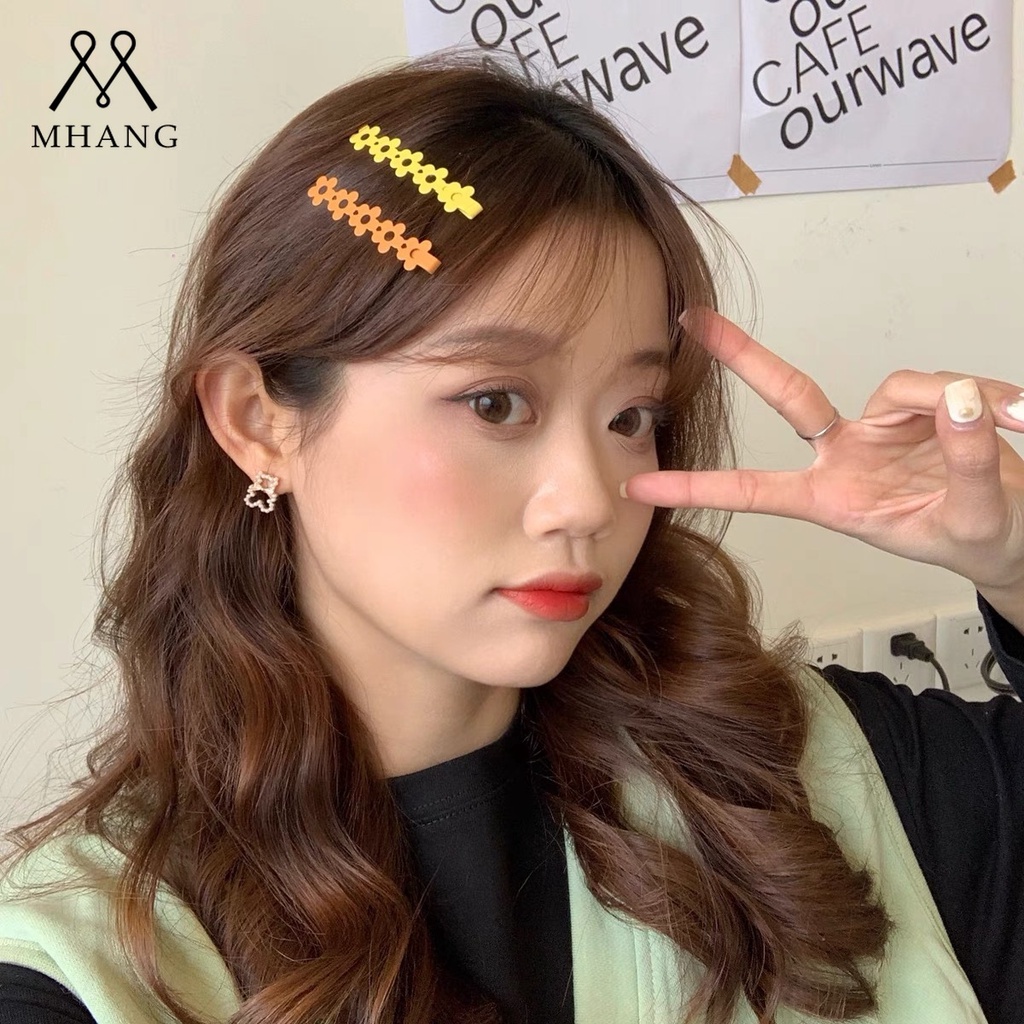 Kẹp Tóc Hình Hoa Màu Sắc Ngọt Ngào Xinh Xắn Cho Bé Gái