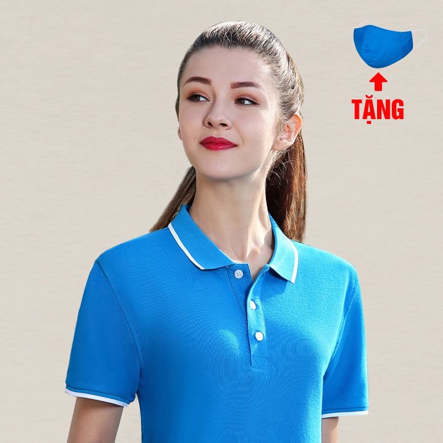 Áo thun polo nam nữ 65k (tặng kèm khẩu trang) | BigBuy360 - bigbuy360.vn