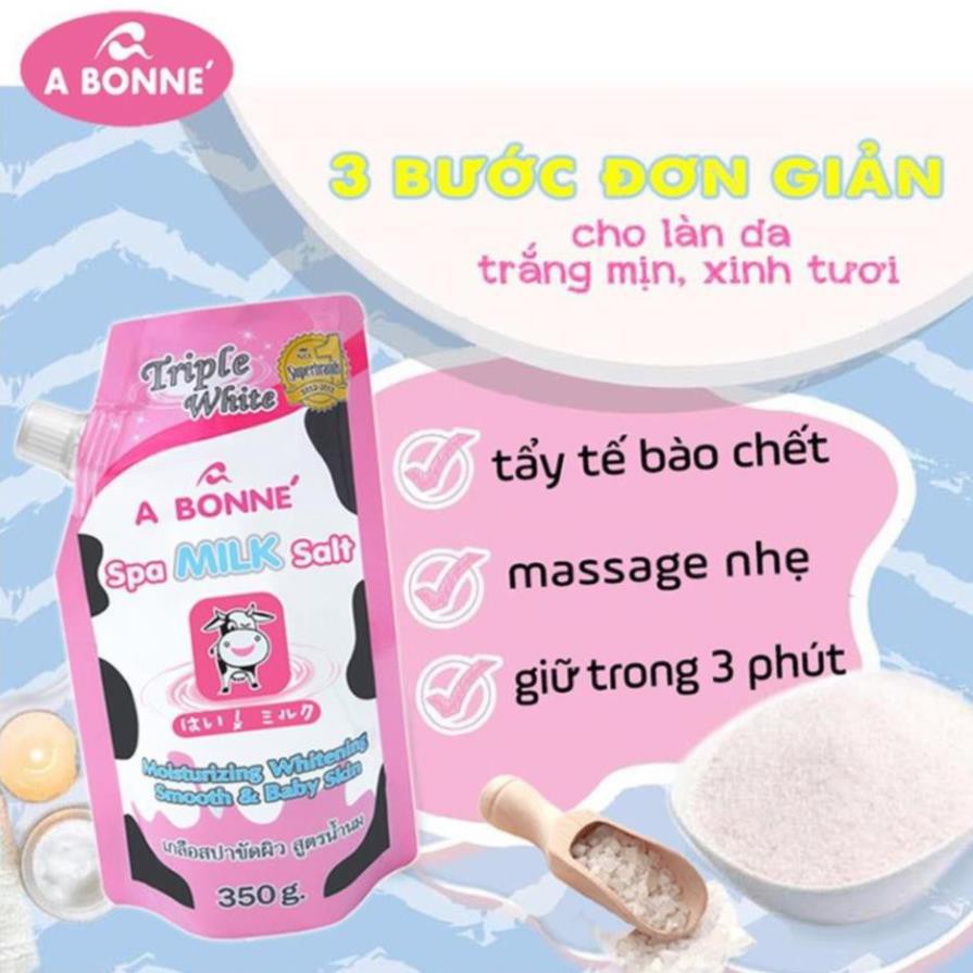 Muối Tắm Sữa Bò Tẩy Tế Bào Chết A Bonne Spa Milk Salt Thái Lan 350gr | BigBuy360 - bigbuy360.vn