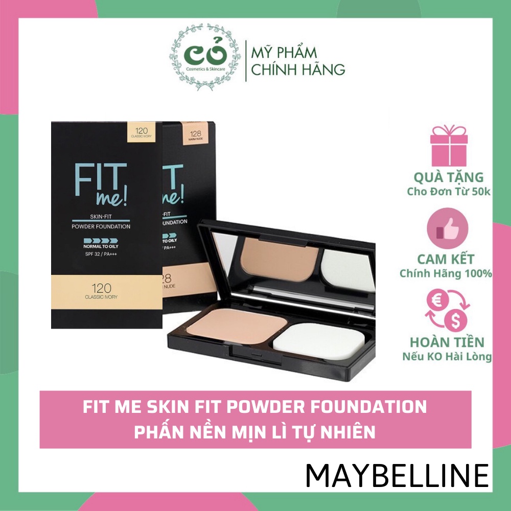 Phấn Nền Maybelline Fit Me Skin Fit Powder Foundation Mịn Lì 9g