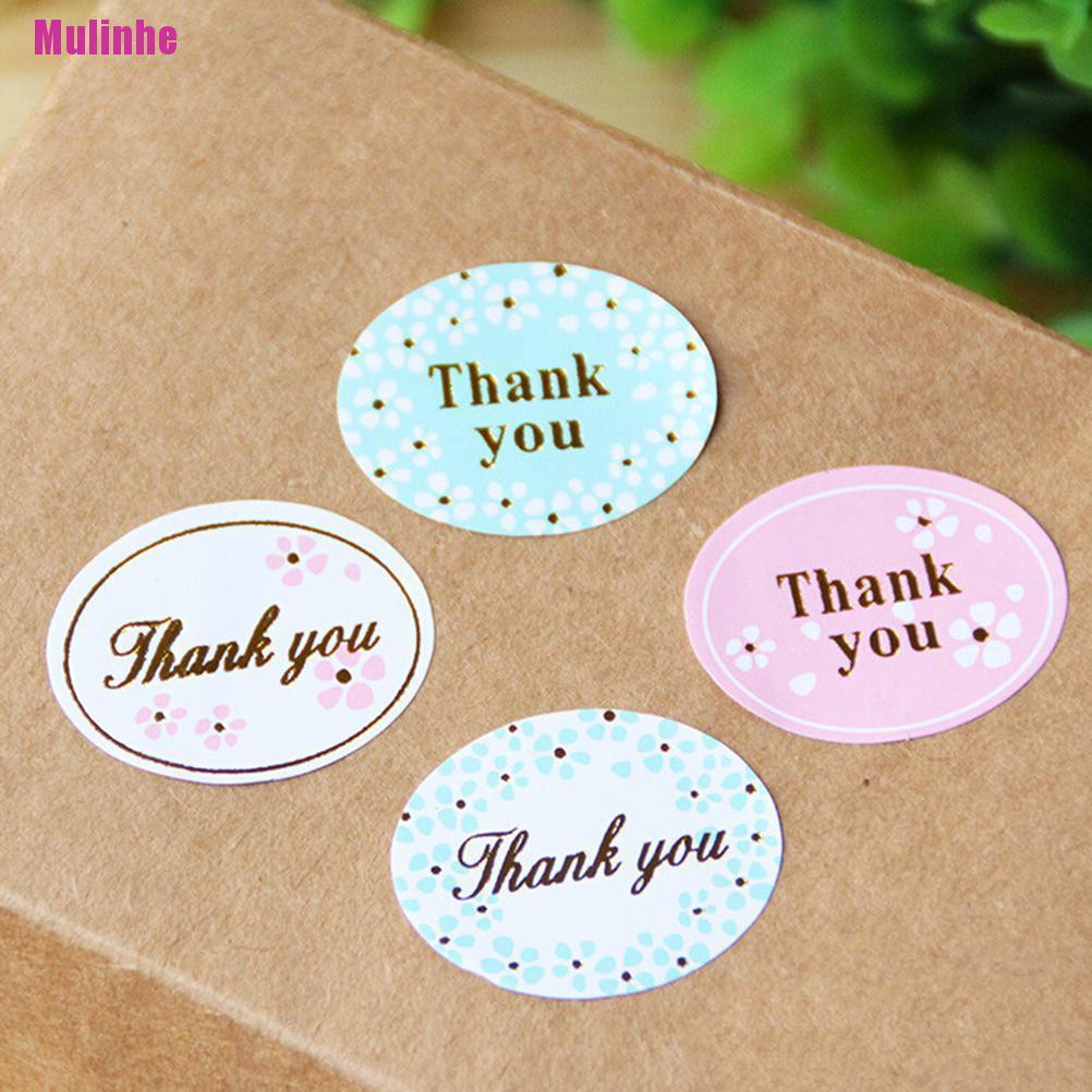 Bộ 24 Miếng Dán Hình Oval Màu Vàng In Chữ THANK YOU Độc Đáo Trang Trí Tiệc Cưới