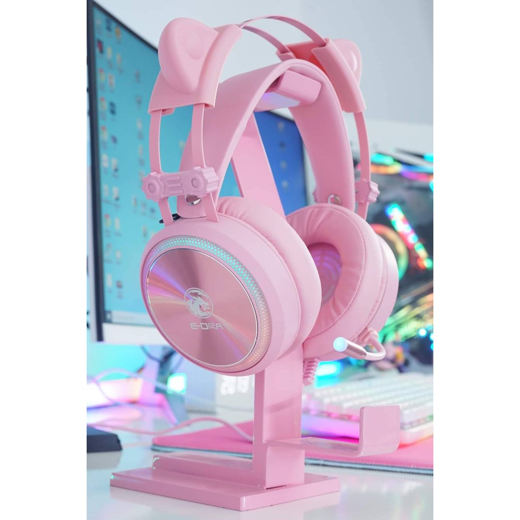 Tai nghe E-Dra EH412 Pro Pink led RGB, âm thanh 7.1 - Hàng chính hãng