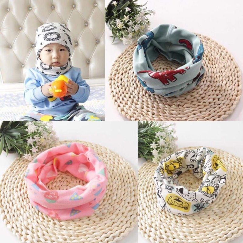 Khăn ống cotton cho bé, khăn quàng cổ, đồ dùng cho bé