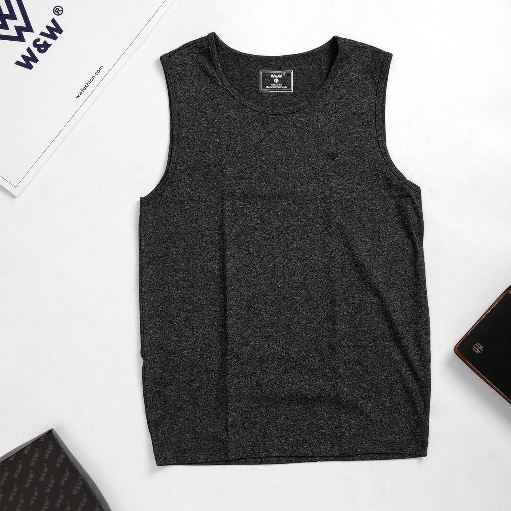 Áo Ba Lỗ Nam Tanktop W&W Siêu Mát, Thấm Hút Mồ Hôi, Co Giãn Tốt WTT08