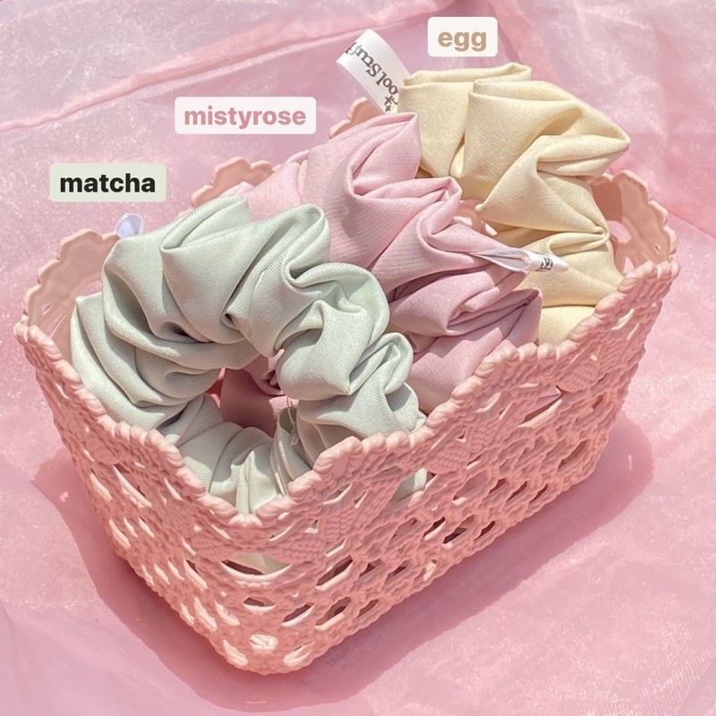 Đồ buộc tóc scrunchies tone màu pastel nhẹ nhàng✨