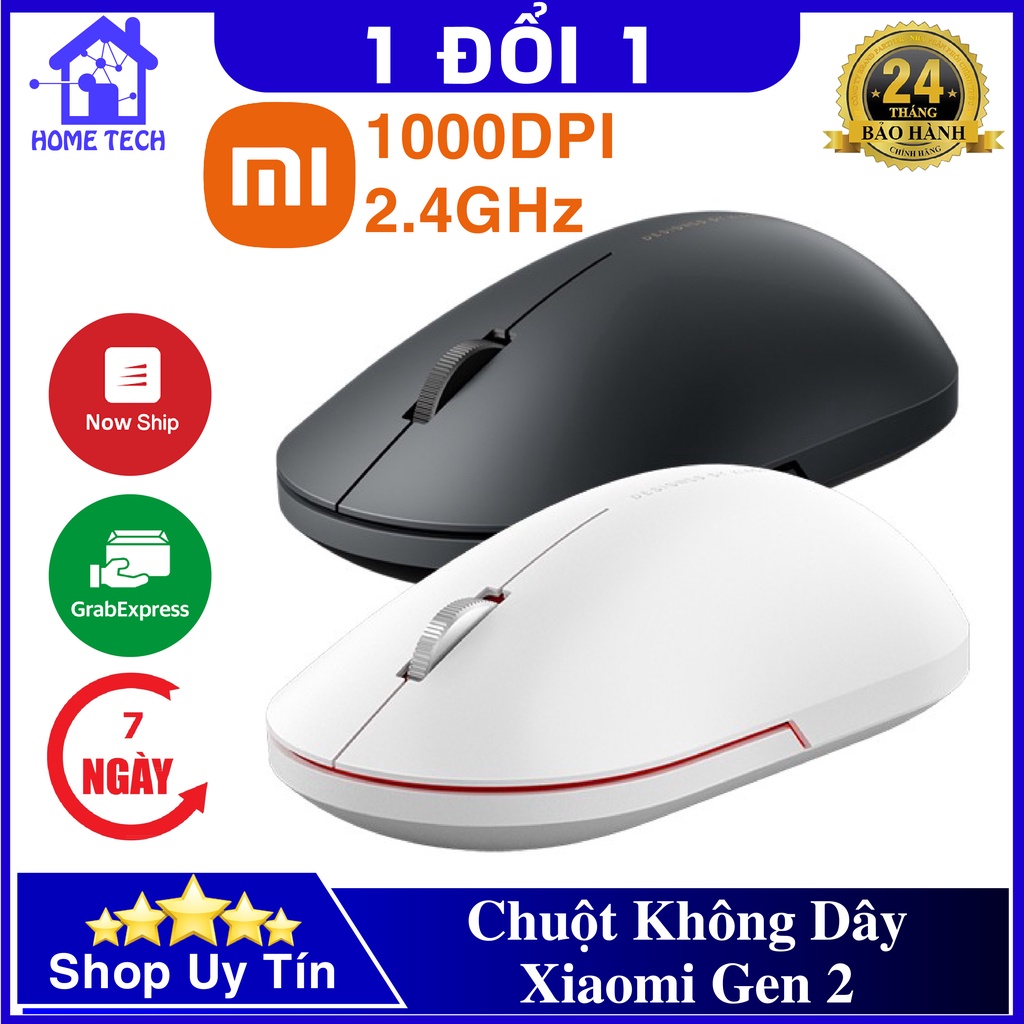 Chuột Xiaomi Gen 2 Không Dây Thiết kế nhỏ gọn, Tương Thích Nhiều Thiết Bị, Nút Bấm Êm, Độ nhạy đạt chuẩn