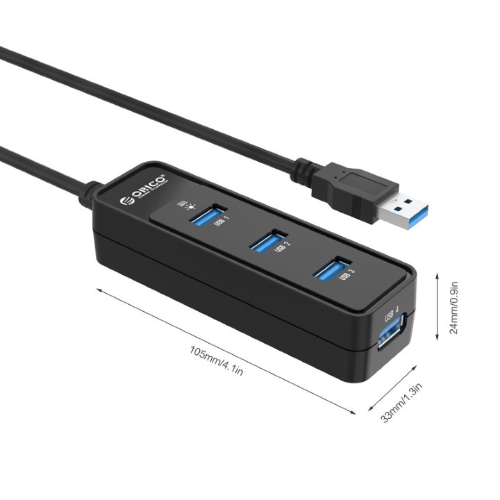 Hub Chia 4 Cổng Usb 3.0 Orico W5Ph4 - Bộ Chia 4 Cổng Usb