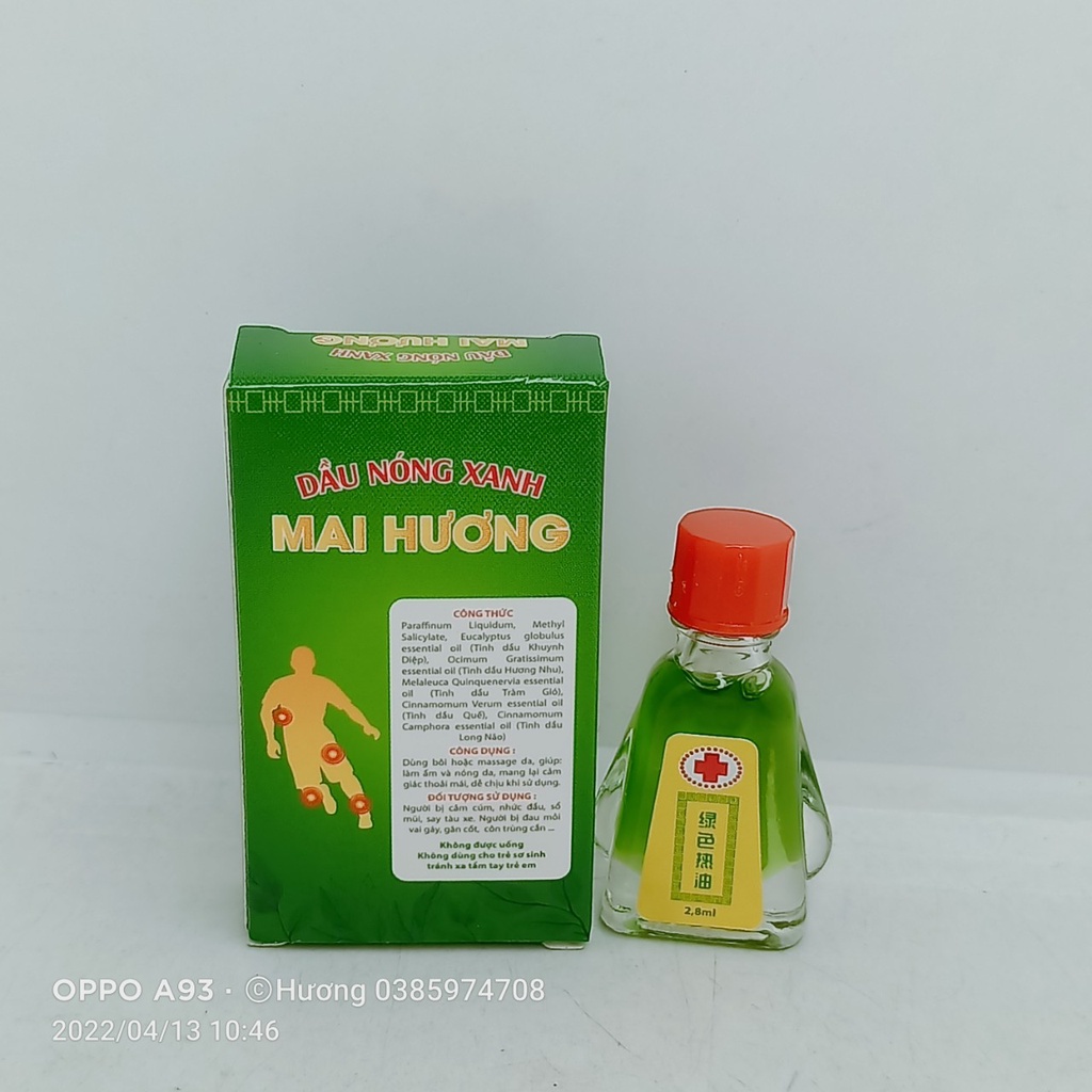 Dầu nóng xanh Mai Hương lọ 2,8ml