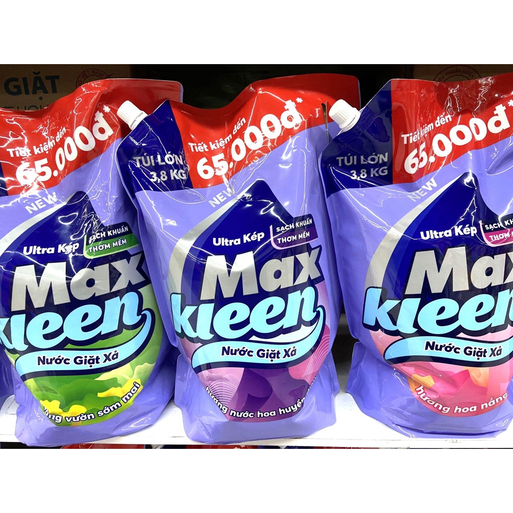 Nước Giặt Xả Maxkleen 3.8kg,2.4kg,2.2kg