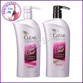 CẶP DẦU GỘI XẢ CLEAR DÀNH CHO TÓC NHUỘM 647ML