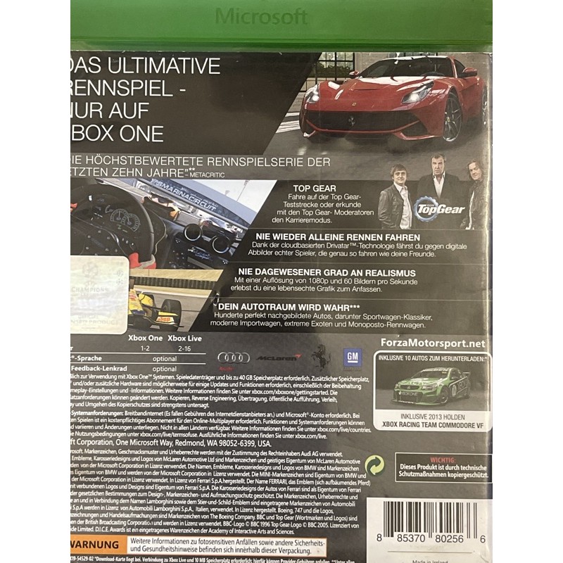 Đĩa Xbox One FORZA 5