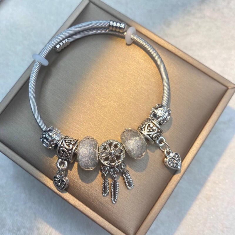 ❤️ Vòng chram bạc 925 đính hạt pha lê thời trang oder 2-4t