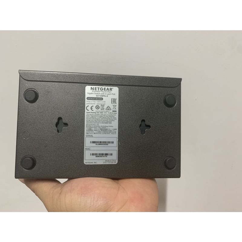 Smart Switch - netgear GS108PE- chuyển mạch thông minh, cấp nguồn poe 4 Cổng