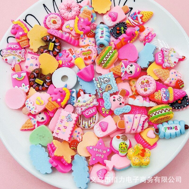 Set 20 charm gắn điện thoại, charm slime, charm gắn tủ lạnh