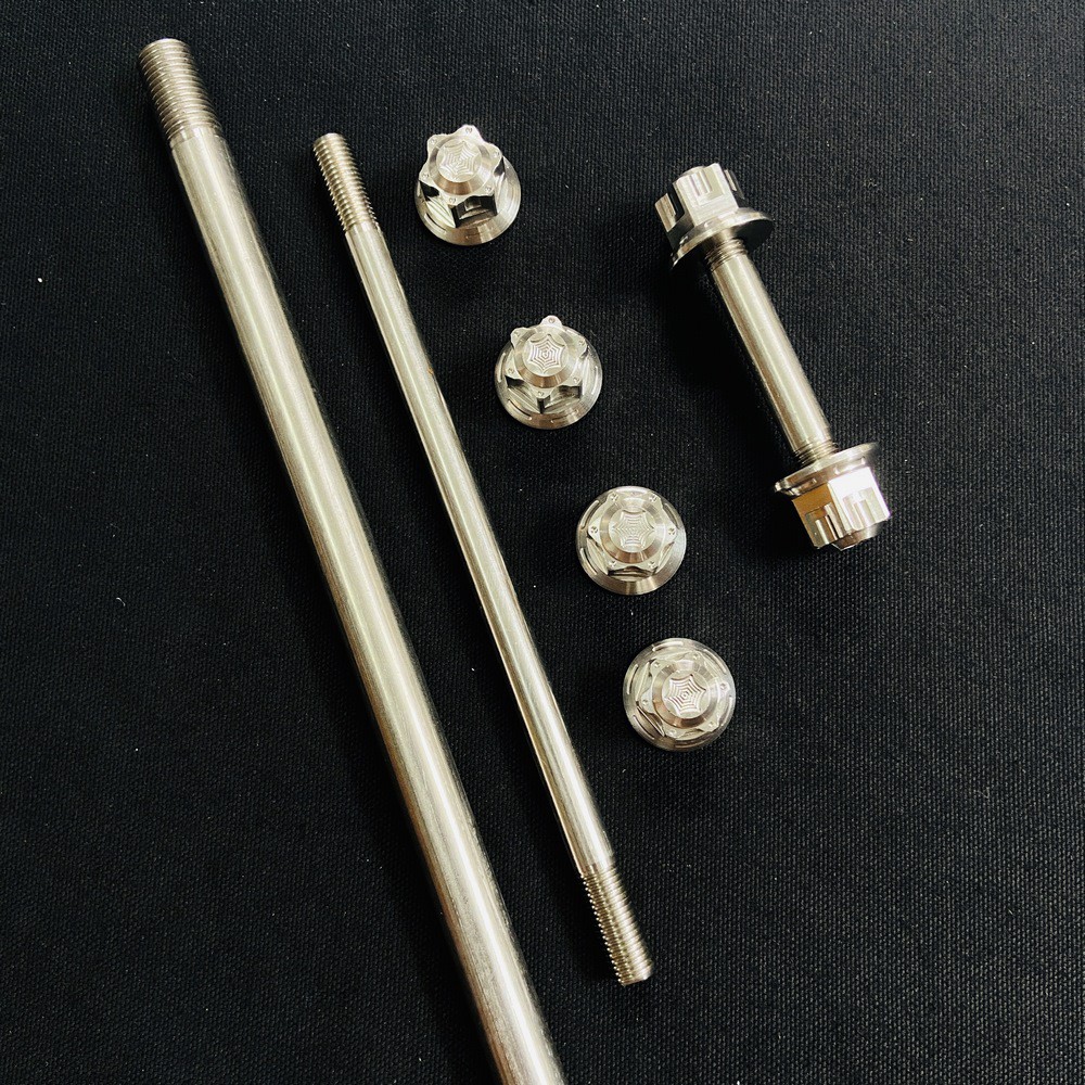 BỘ CỐT TRỤC BÁNH SALAYA KÈM TÁN TRƯỚC SAU CHO CÁC XE YAMAHA ( BAO SÁNG BÓNG TRỌN ĐỜI )