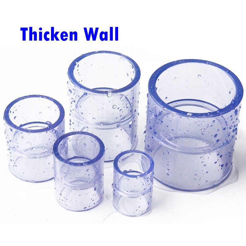 Đầu Nối Ống Nước Bằng Nhựa Pvc Trong Suốt Đường Kính 20-40mm