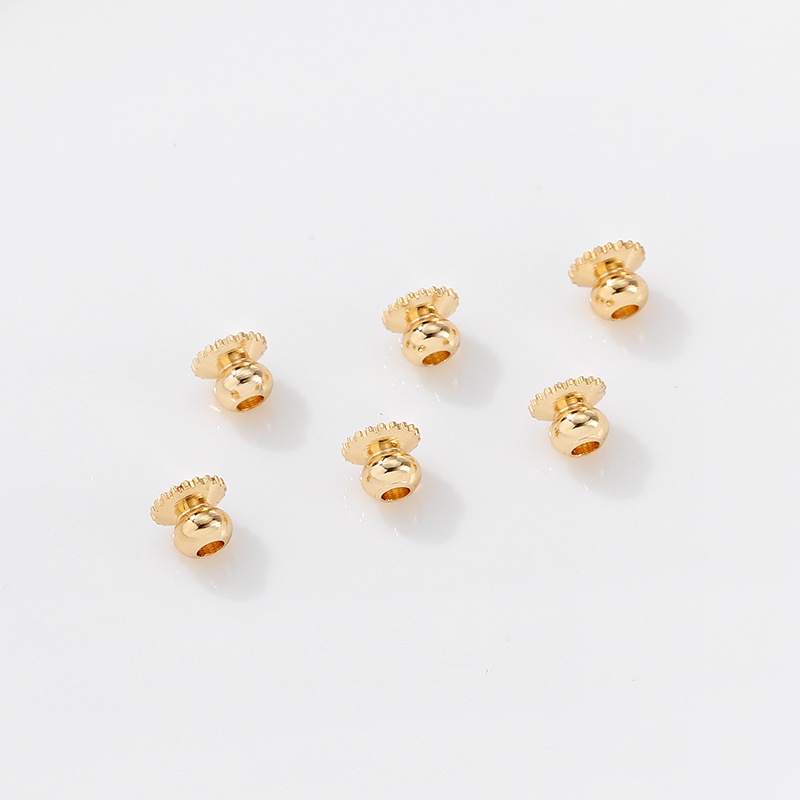 Bộ 10 Hạt Đồng 14K Nhiều Màu Sắc Dùng Làm Trang Sức diy