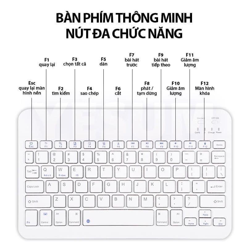 Bàn phím bluetooth ko dây tương thích mọi loại máy từ IPtablet táo android lap top
