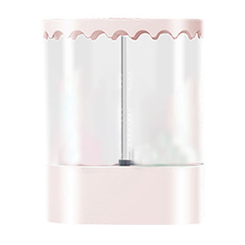 Wall-Mounted Double-Barrel Paper Cup Rack Disposable Cup Holder Pink