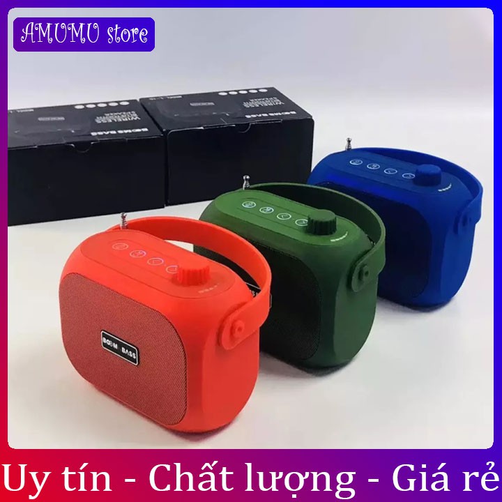 (Siêu BASS)Loa Bluetooth Mini BOMBASS L15, Chất Lượng Âm Thanh Đỉnh Cao - Kiểu Dáng Cổ Điển - BẢO HÀNH ĐỔI MỚI