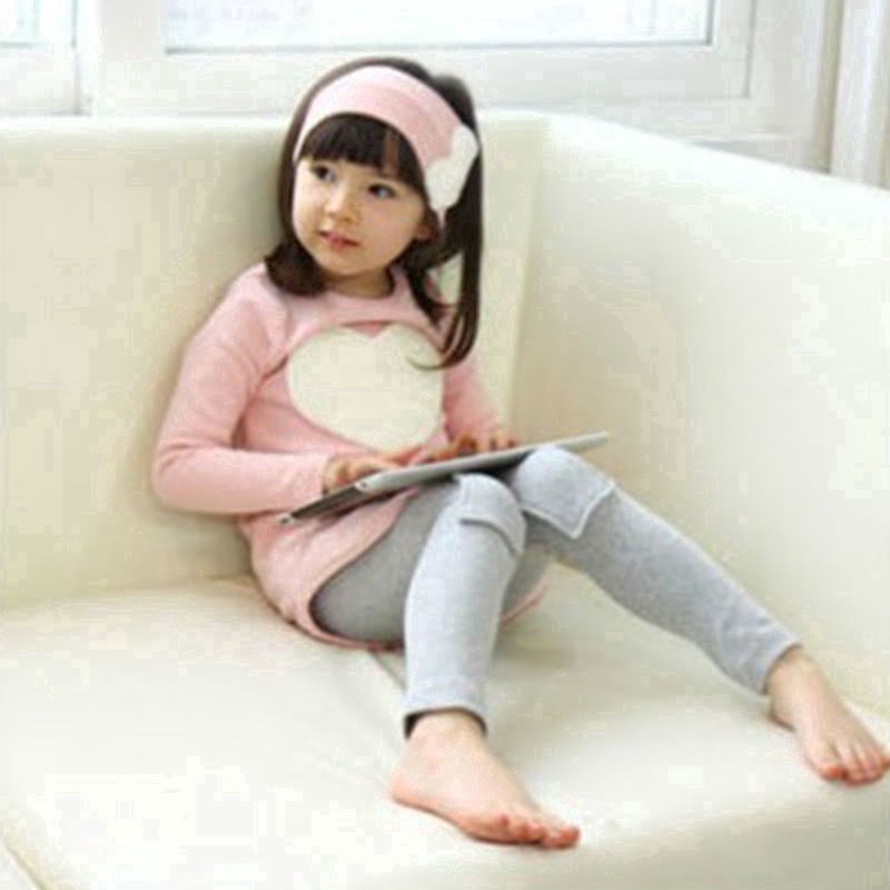 Set đồ bộ dài tay và băng đô dễ thương cho bé gái