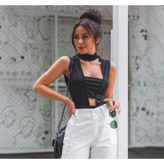 Bodysuit thun đen