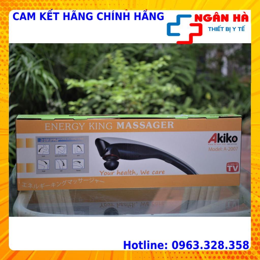 Máy massage cầm tay Akiko A2007 NHẬT BẢN,đủ ba đầu cho cổ lưng vai tay chân và toàn thân  - [Hàng Nhập Khẩu]