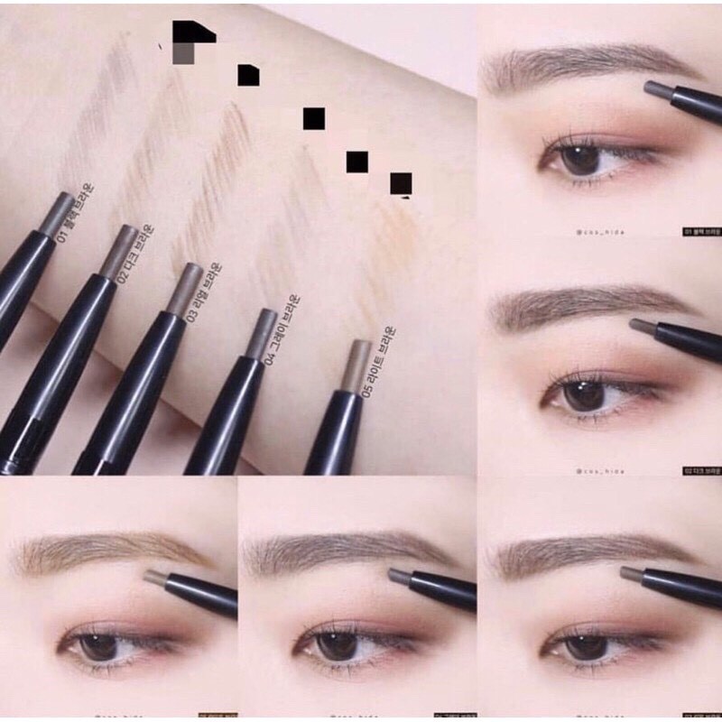 Chì kẻ mày nét mảnh Karadium Auto Eyebrow Pencil 0.18gr