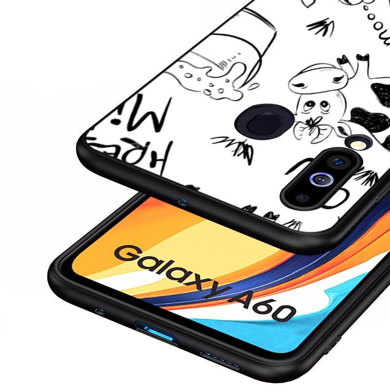 Ốp Điện Thoại Mềm Họa Tiết Bò Sữa Màu Trắng Đen 49f Cho Samsung A10 A20 A30 A40 A50 A60 A70 A51 A71 A81 A91 | BigBuy360 - bigbuy360.vn