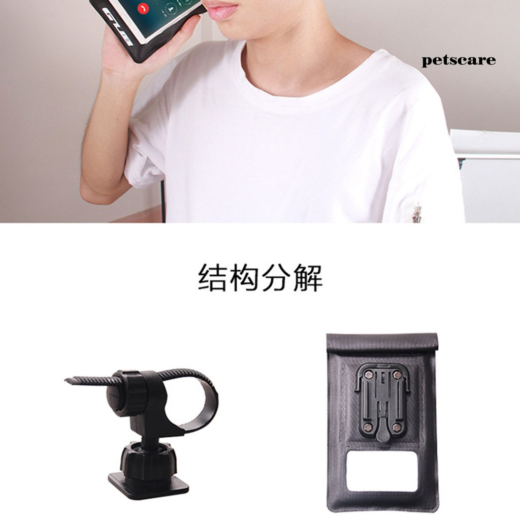 Giá Đỡ Điện Thoại Cảm Ứng Xoay 360 Độ Chống Nước Gắn Xe Đạp