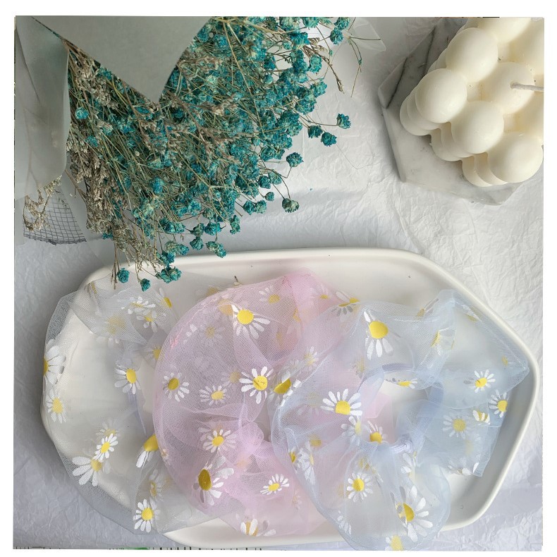 Dây buộc tóc bằng vải với nhiều màu sắc đa dạng thời trang Hàn Quốc