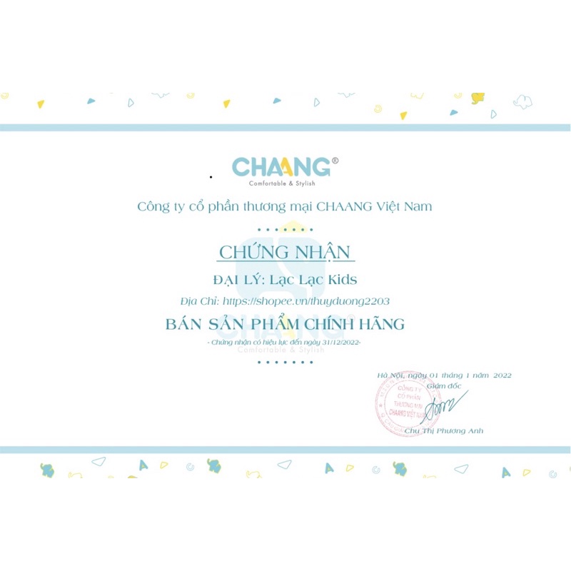 CHAANG -Bộ dài tay cho bé trai/bé gái