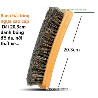Bàn chải lông bờm ngựa loại to 20,5cm