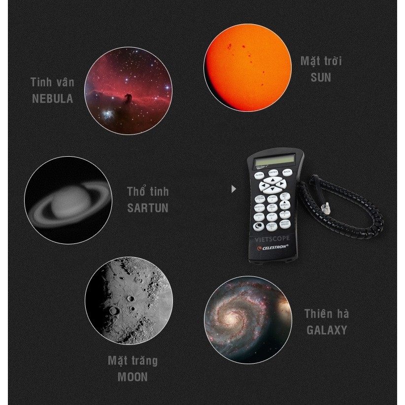 Kính thiên văn tổ hợp cao cấp Celestron NexStar 127 SLT tự động tìm sao, bám theo mục tiêu