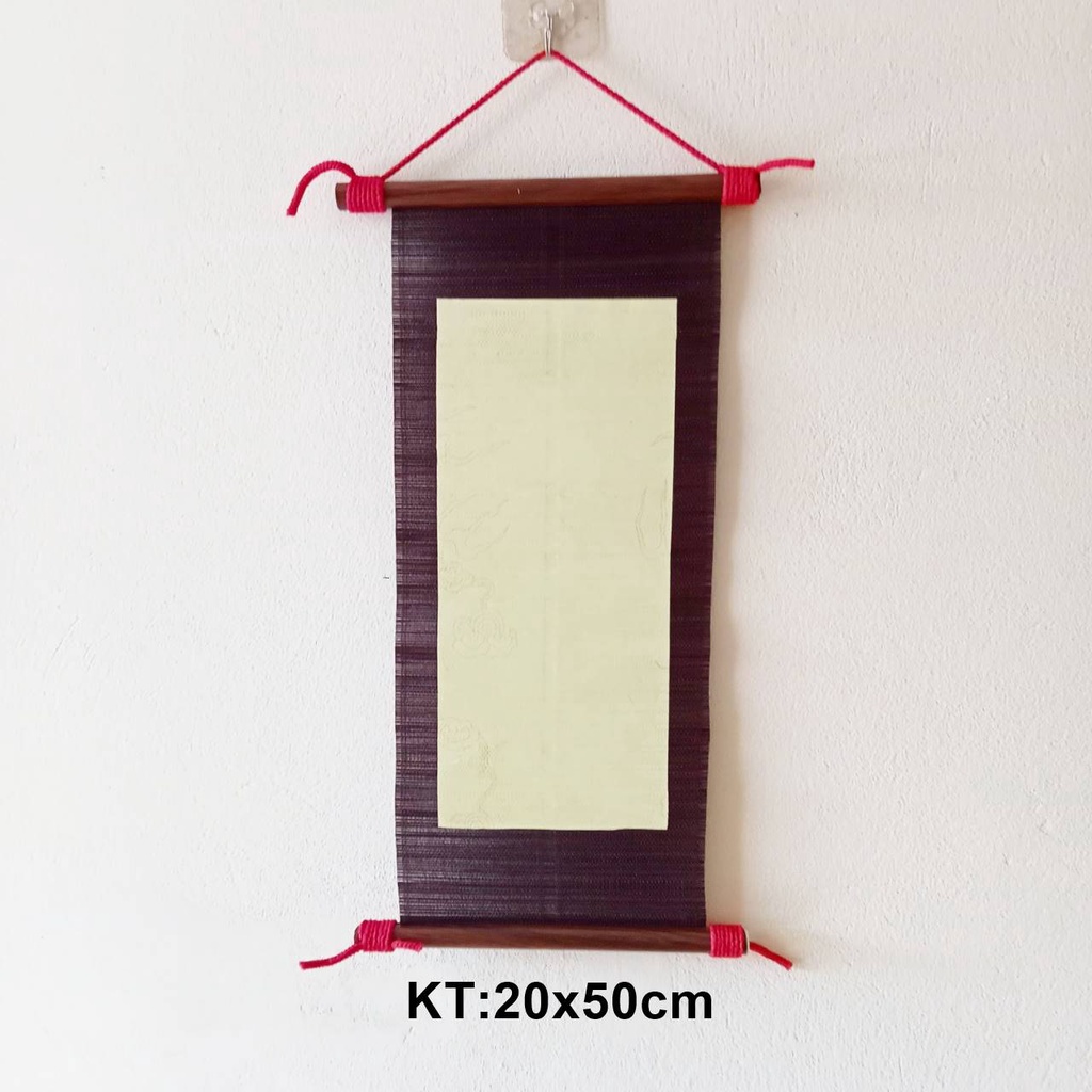 Mành tre thư pháp 20x50cm các mẫu