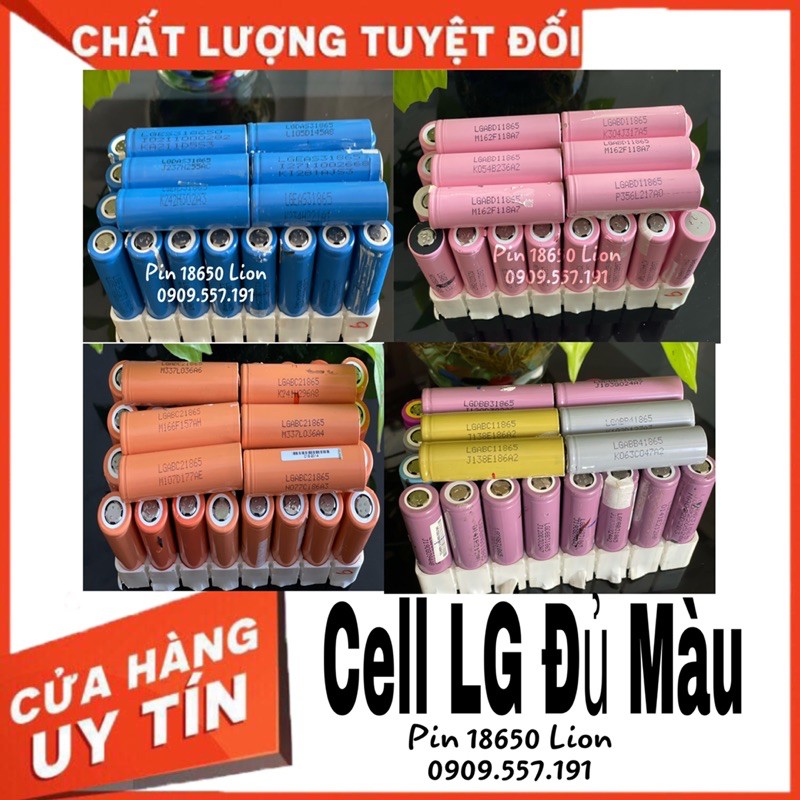 Pin Laptop 18650 LG Đủ Màu